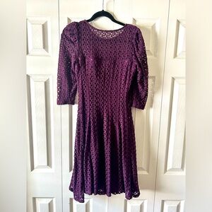 Women’s purple knit dress